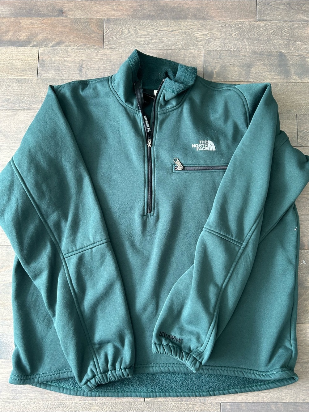 The North Face Men's Teal Half-Zip Pullover